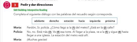 Completa el siguiente diálogo con las palabras de la lista según corresponda.-example-1