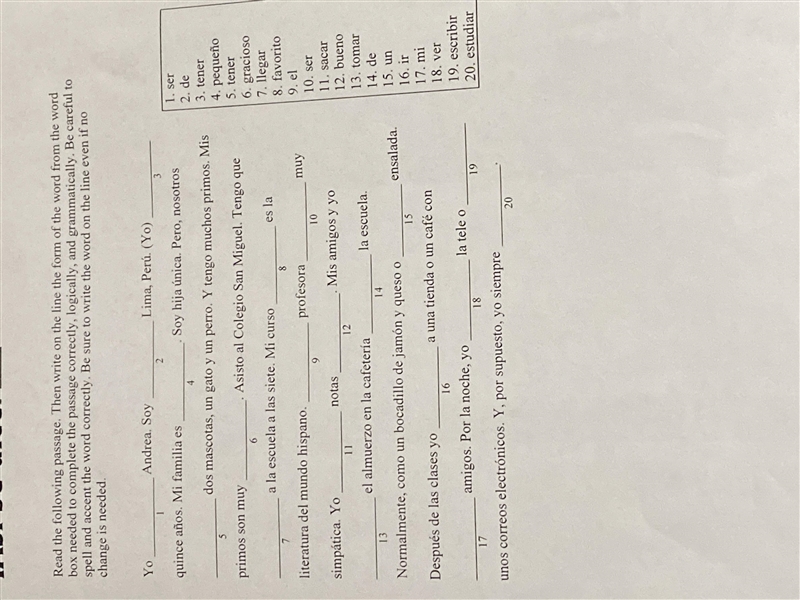 Así se dice level 1 paragraph completion challenge activity-example-1