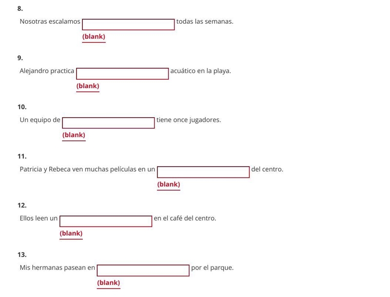 HELP ME PLEASE Completar Complete each sentence with the appropriate word. From leccion-example-2