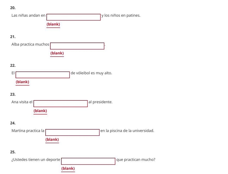 HELP ME PLEASE Completar Complete each sentence with the appropriate word. From leccion-example-4