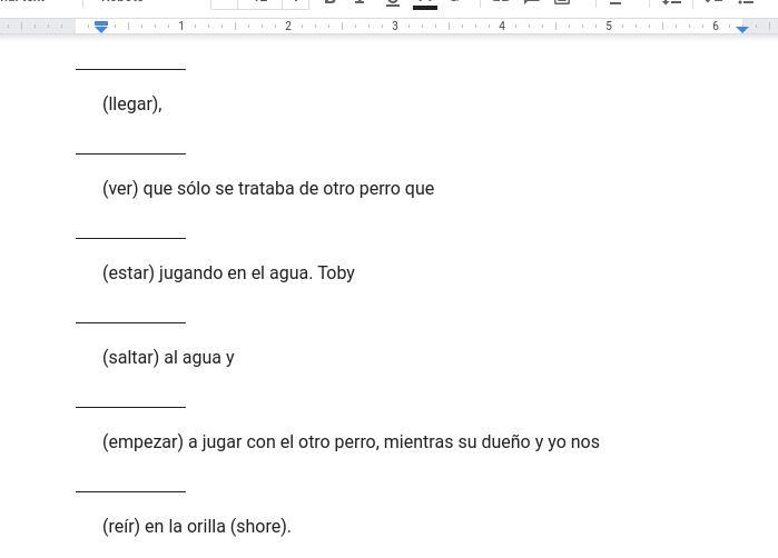 I need help with my 1.3.8 Practice: Written Assignment Spanish II Sem 2.-example-1