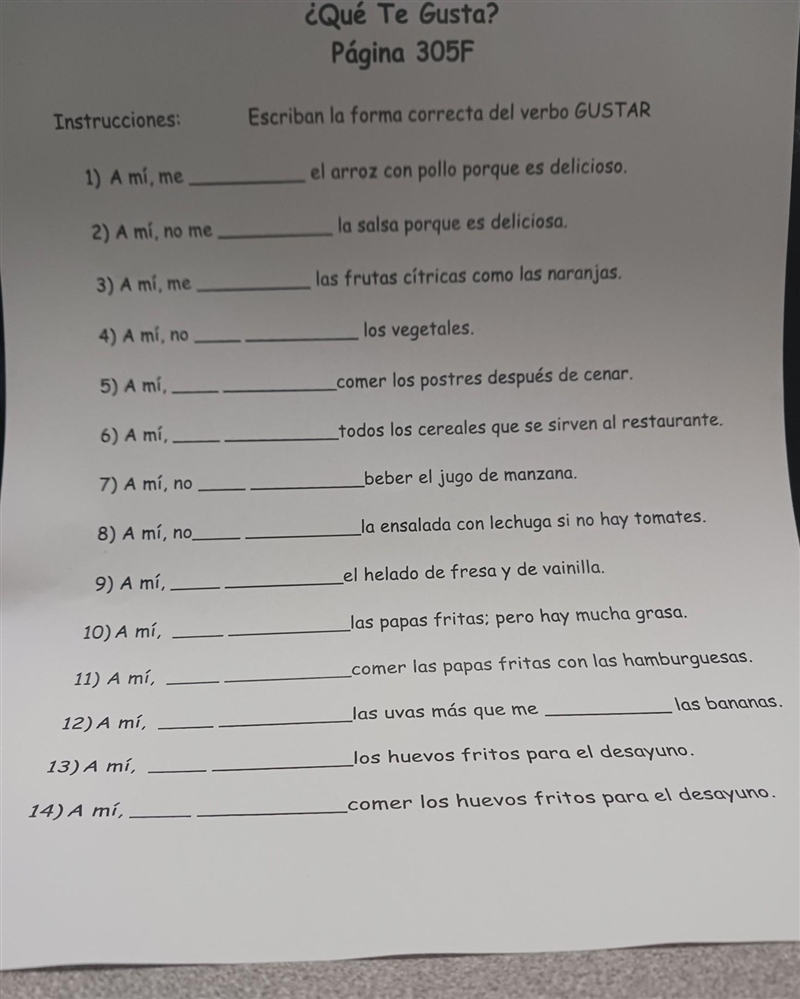 Use the correct form of GUSTAR​-example-1