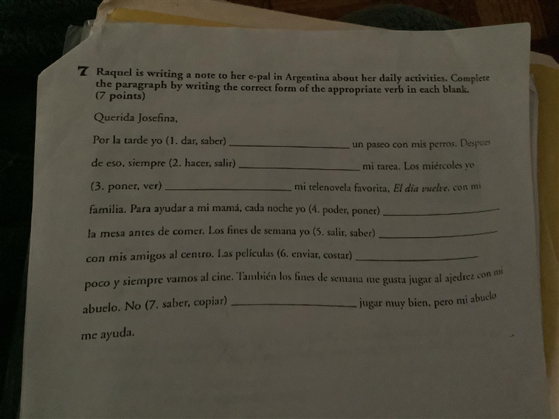 It’s in Spanish , help-example-1