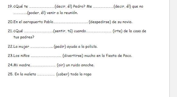 Complete the sentences with the verb conjugated in the preterite. INCLUDE ACCENT MARKS-example-1