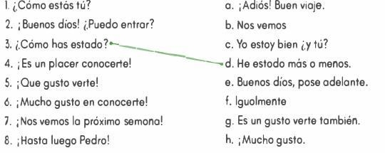 Enlace el saludo en espanol con la respuesta mas apropiada-example-1