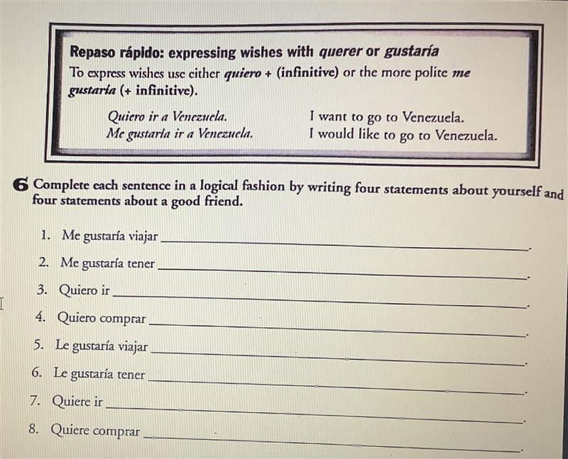 I need help with the Spanish work!! Please Help!-example-1