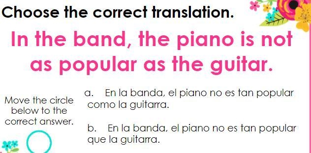 I need help with a Spanish question fast!-example-1