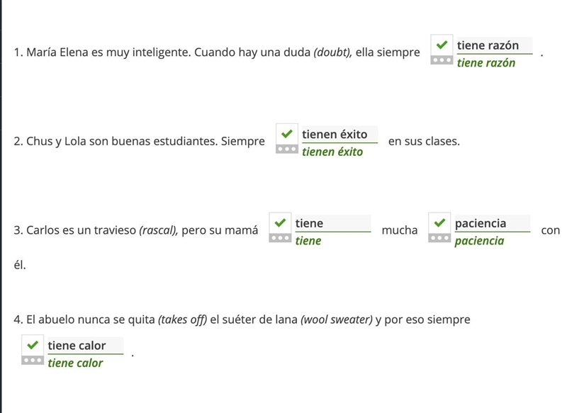 To learn more about the Ortega family, complete the following sentences by writing-example-1