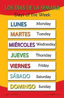 Fill in the blank. martes, ___________, jueves lunes sábado domingo miércoles-example-1