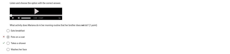 Listen and choose the option with the correct answer. What activity do both Mariana-example-1