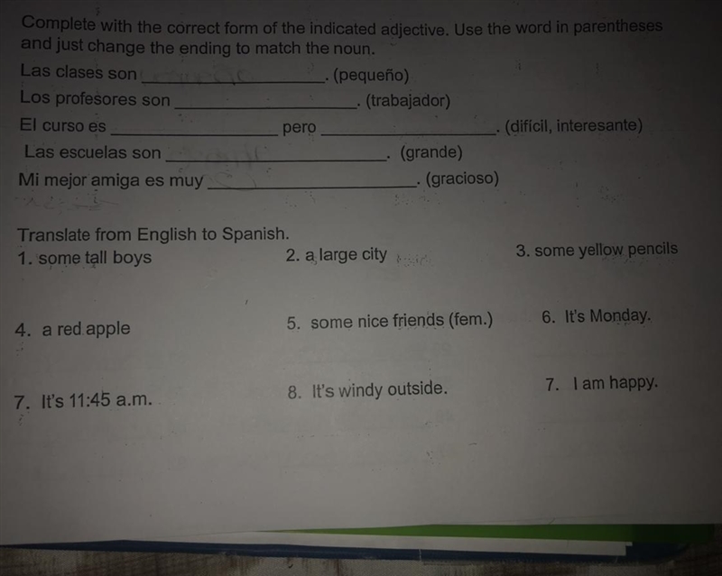 I need urgent help in Spanish (you don’t have to do the translating from English to-example-1