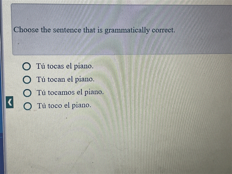 Choose the sentence that is grammatically correct-example-1