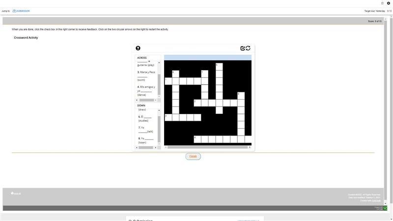 Spanish Crossword Activity-example-2