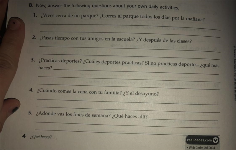 Spanish textbook page. Please help I’m in urgent need of getting this done-example-1