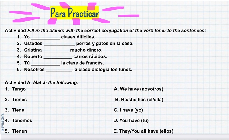 Answer this for me please! I need help with this Spanish work!-example-1