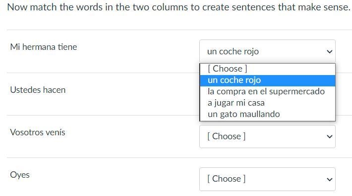 Pls help! Urgent match the words in the two columns to create sentences that make-example-1