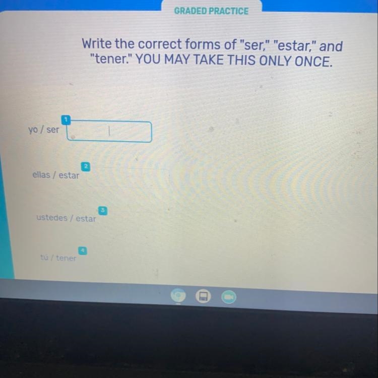 Unit 4 ser estar & amp tener sp1A Write the correct forms of “ser , estar, and-example-1