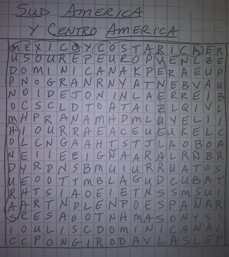 i have a crossword of Spanish speaking countries from Mexico and South America and-example-1