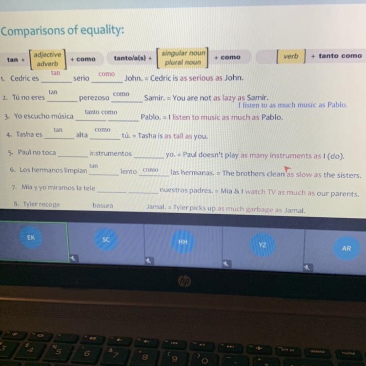 Fill in the blanks for question #7 nd #8 PLEASE HELP-example-1