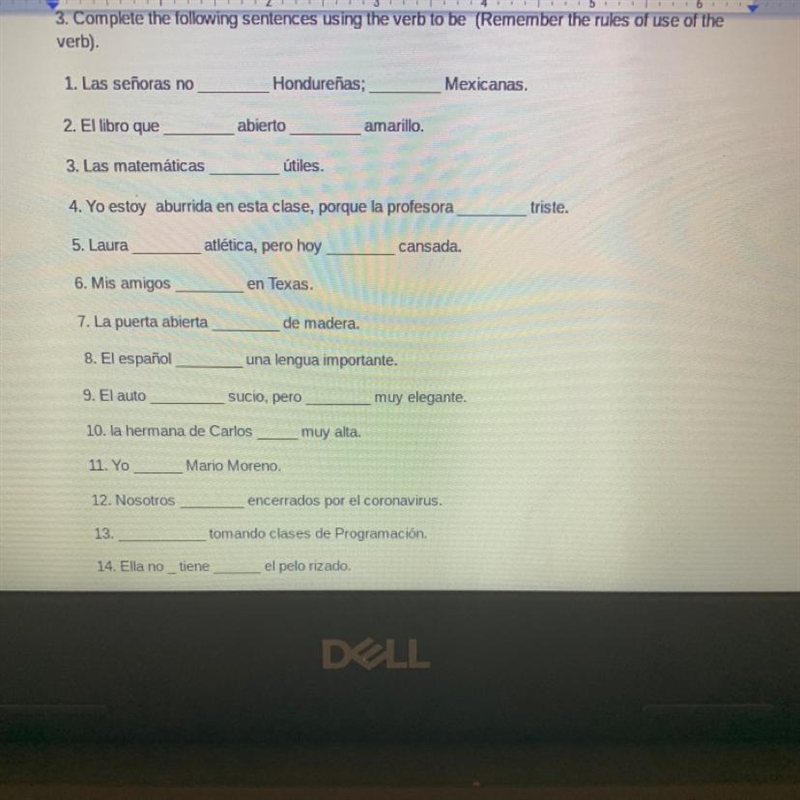 Complete the sentences with verbs-example-1