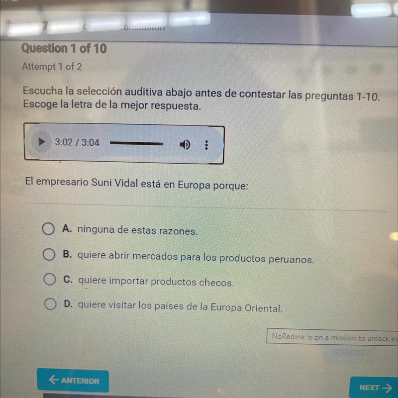 El empresario suni Vidal está en Europa porque?-example-1