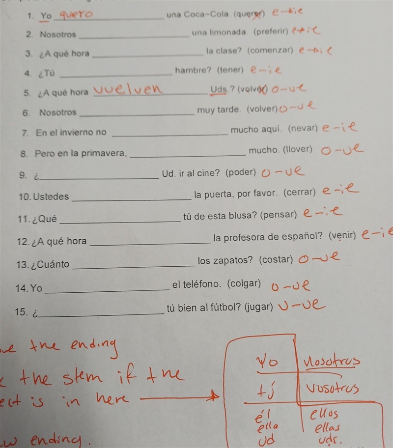 Use the correct form of the stem-changing verb​-example-1