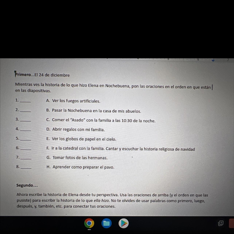 Primero...El 24 de diciembre Mientras ves la historia de lo que hizo Elena en Nochebuena-example-1