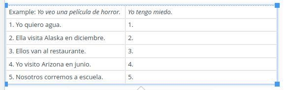 Based on the given sentences, create a logical response using one of the tener expressions-example-1