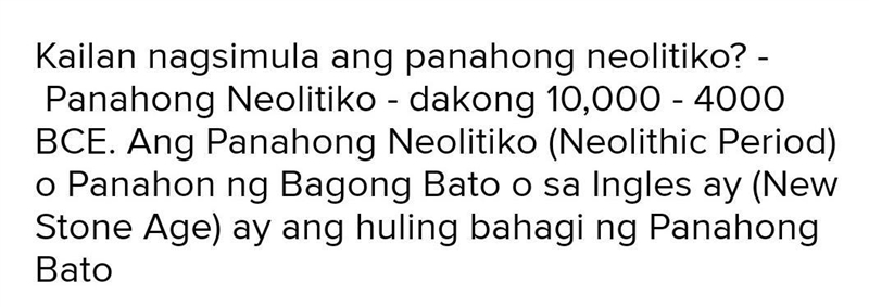 Kailan nagsimula ang panahong mesolitiko​-example-1