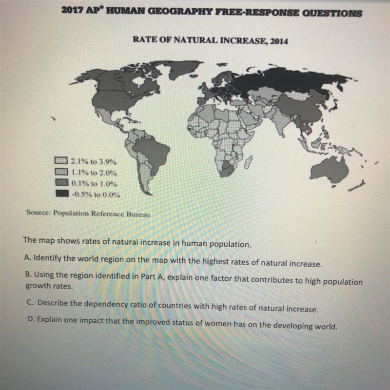 Please help!!! ASAP human geography! 4 questions! Written thoroughly 100 points!!!-example-1