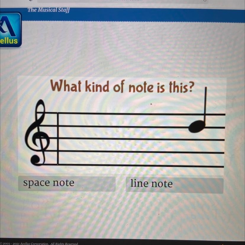 What kind of note is this? space note line note-example-1