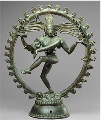 This Hindu Sculpture of Shiva represents the Hindu concept of the cycle of death and-example-1