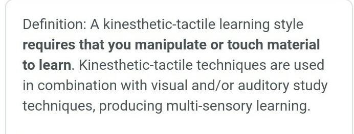 The physical or kinesthetic learning style-example-1