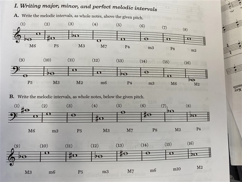 Can someone please help with these music theory problems? I'm unsure of how to complete-example-1