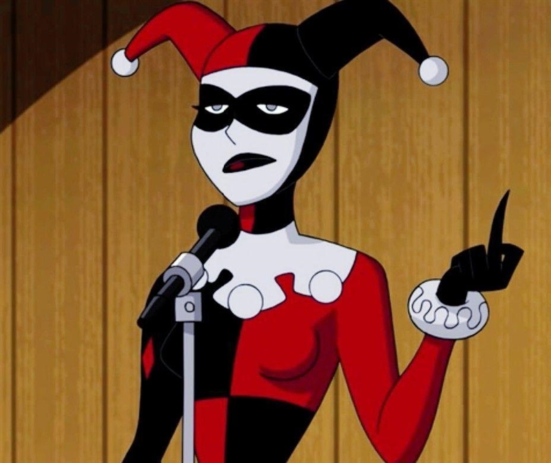 Can someone kindly give me some pictures of the classic harley quinn please? tysmm-example-1