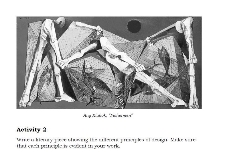 Activity 1 Identify which principles of design can be seen in the picture. Explain-example-1