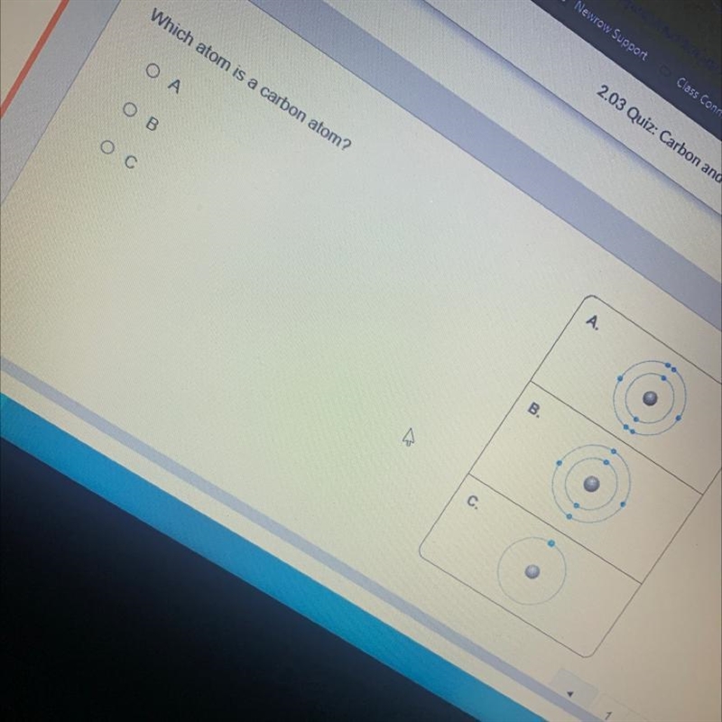 Which atom is a carbon atom? ( 20 points ) ❤️-example-1