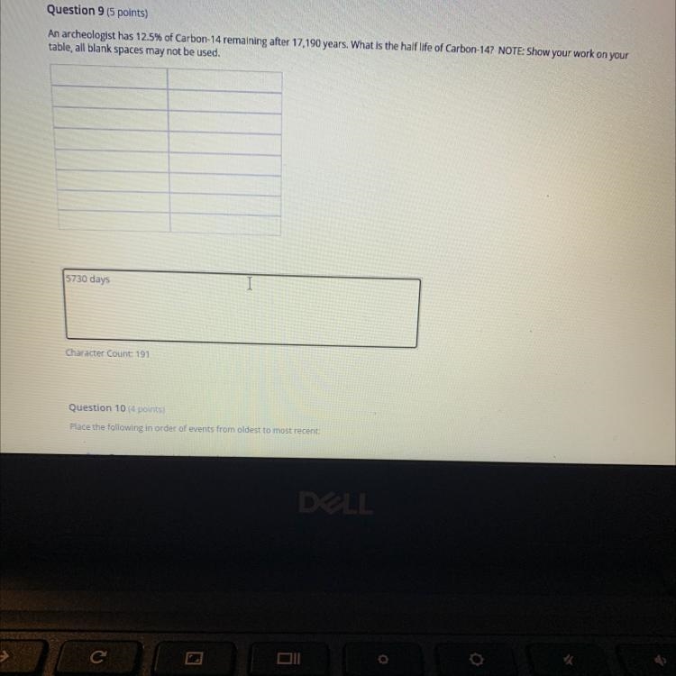 Pleaseeee someone help me . What is the half life of Caron 14 of this problem ???-example-1