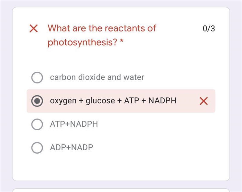 What are the reactants of photosynthesis￼-example-1