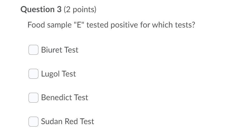 PLEASE I NEED HELP!!! 100 POINTS!!! Food sample "E" tested positive for-example-1