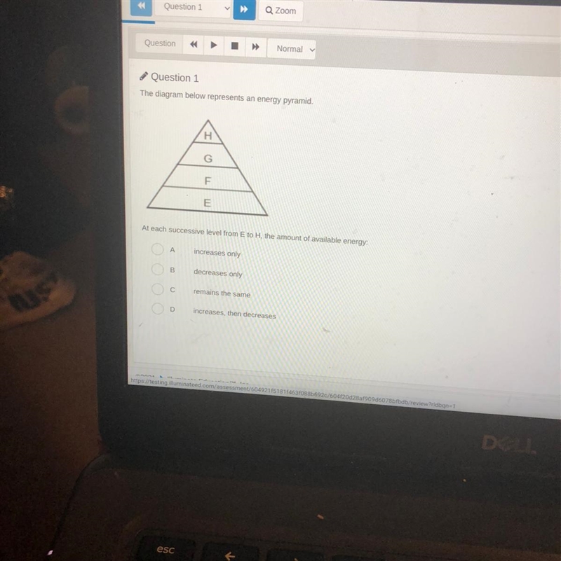 Eagram de ensan energy Pyramid H G F E suverom the amount of available energy 3 c-example-1