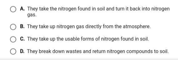 Which role do plants play in the nitrogen cycle?-example-1