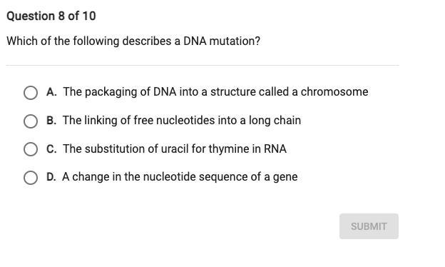 Which of the following describes a DNA mutation?-example-1