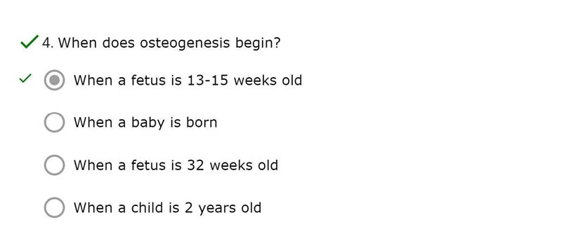 When does osteogenesis begin?-example-1