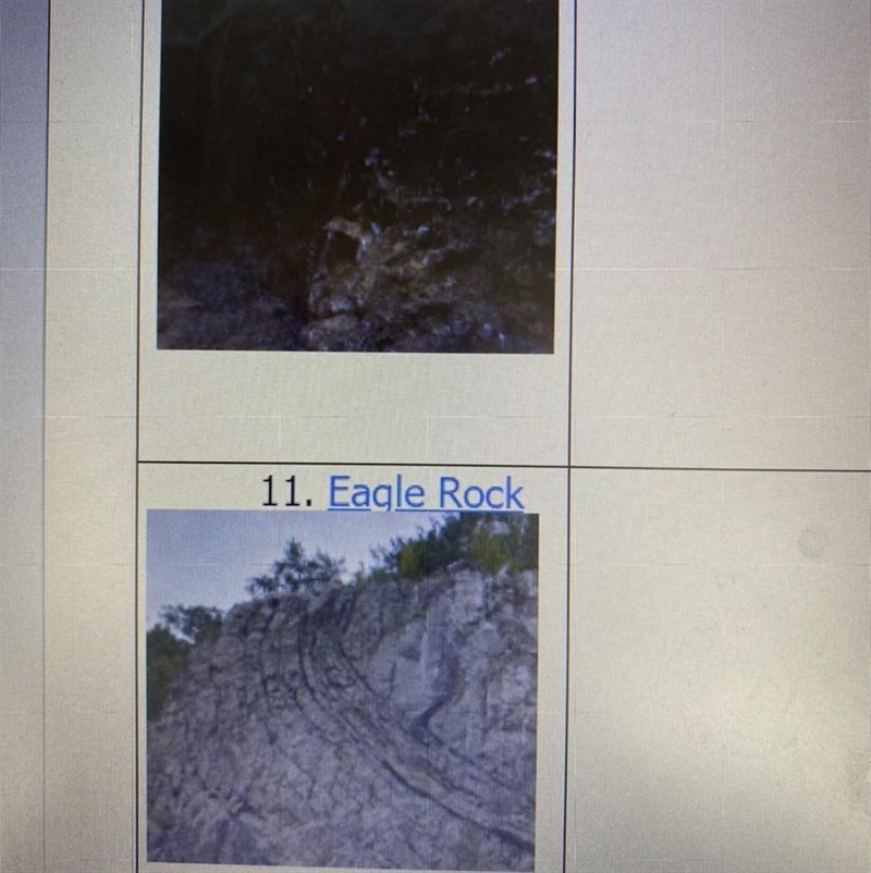 What kind of rock? Igneous, Metamorphic, sedimentary. Explain why? plz help!! ASAP-example-1