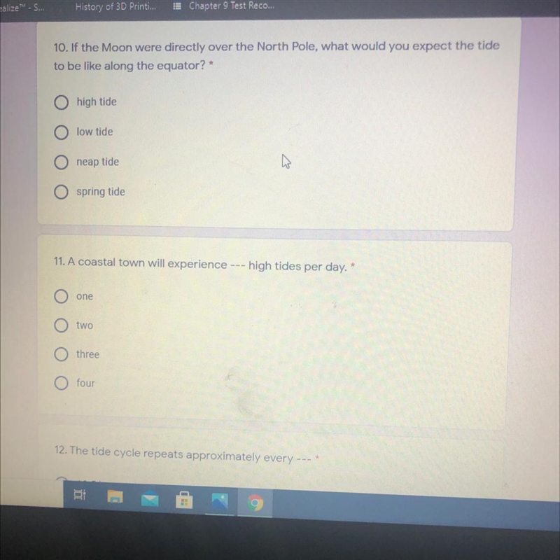 Plz ANWSER BOTH 10. If the Moon were directly over the North Pole, what would you-example-1