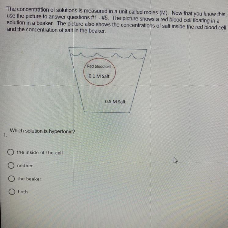 Which solution is hypertonic?-example-1