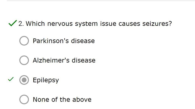 Which nervous system issue causes seizures?-example-1