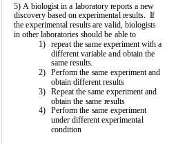 A biologist in a laboratory reports a new discovery based on experimental results-example-1