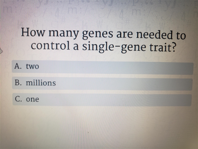 Giving all the jazz! How many genes are needed to control a single-gene trait?-example-1